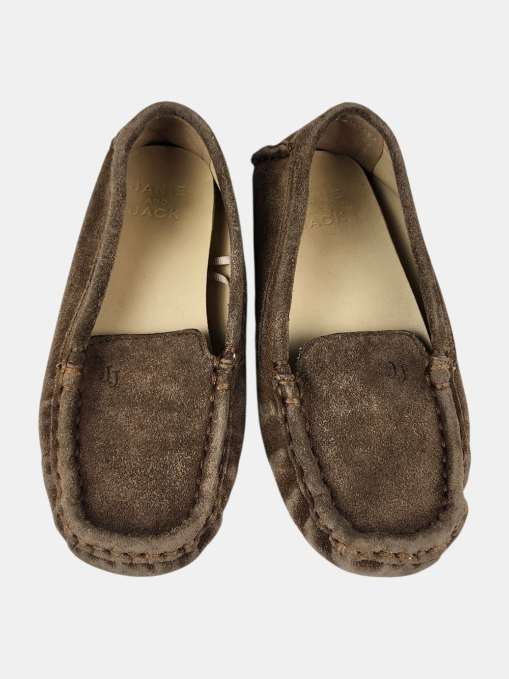 Janie and Jack Boys Brown Suede Slip-On Shoes